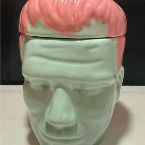 Frankenstein Ceramic Head Container or Planter Halloween Creepy Lovers